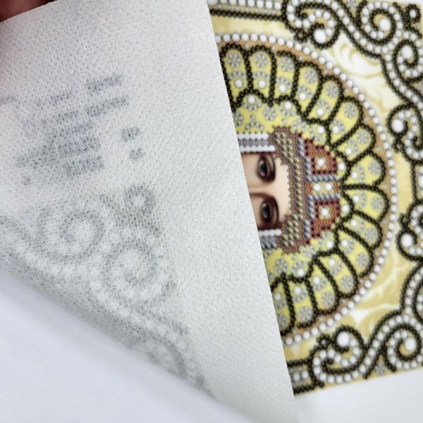 ЖС-5033 Saint Olga in pearls and gold (13*17 cm), bead embroidery pattern of the icon