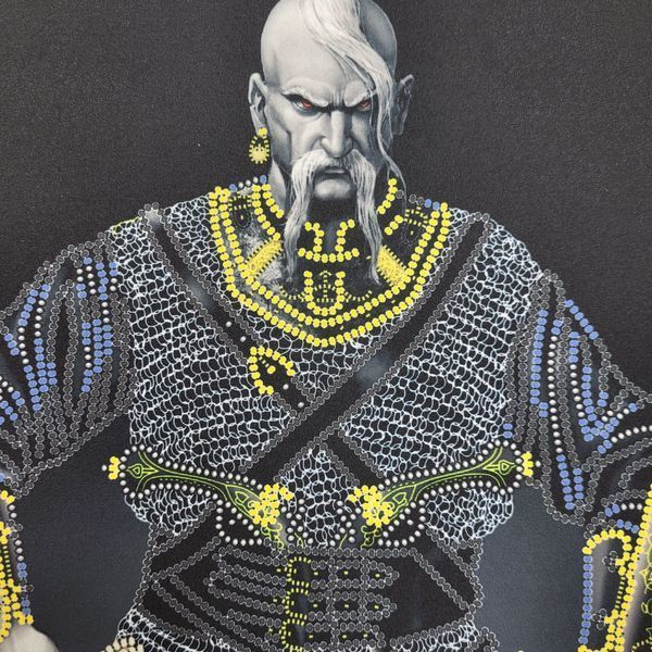 СЛ-3442 Legends of Ukraine (27*36 см), схема для вышивки бисером картины с козаком схема-мл-СЛ-3442 фото