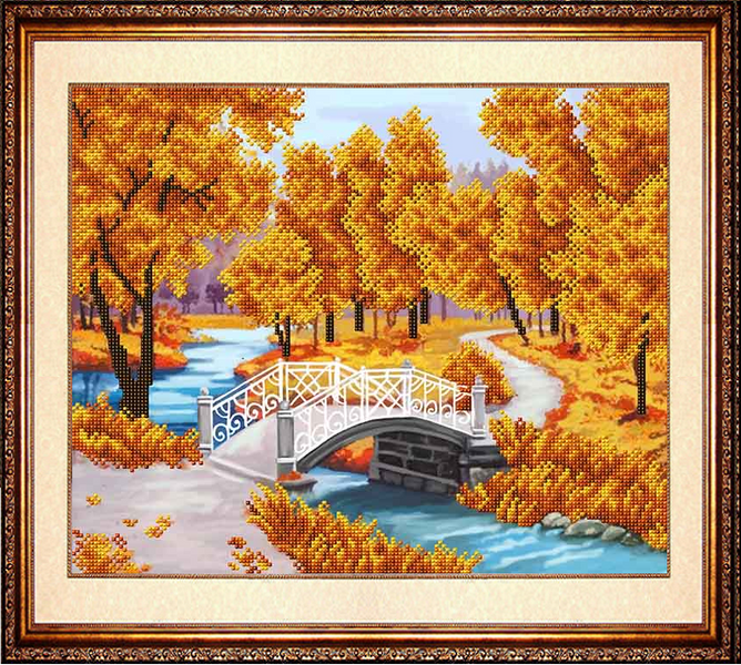 К-3094 Золота осінь, схема для вишивання бісером картини БС 0356 фото