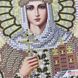 ЖС-5033 Saint Olga in pearls and gold (13*17 cm), bead embroidery pattern of the icon