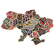 ФІН_205 Карта Украины набор для вышивки бисером по дереву ФІН_205 фото 1