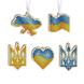 КНІ_міні_110 Украинская символика набор для вышивки бисером по дереву игрушек на елку КНІ_міні_110 фото 1