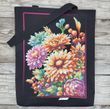 Шоппер_717 Dahlia Bouquet (32,5*39 cm), bead embroidery kit of the tote bag