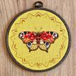 BN-003 Bright Butterfly, bead and thread embroidery kit