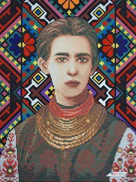 ТЛ039 Леся Українка (30*40 см), схема для вишивки бісером картини схема-бв-ТЛ039 фото