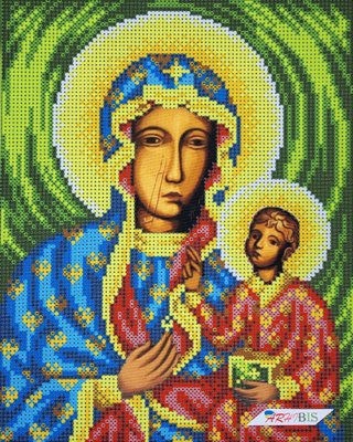 А274 Матір Божа Ченстоховська, набір для вишивання бісером ікони А274 фото