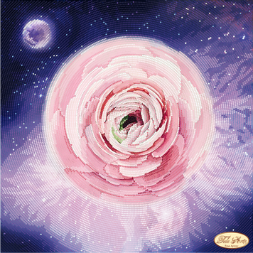 ТА-275(1) Ranunculus (30*30 cm), bead embroidery kit of the picture