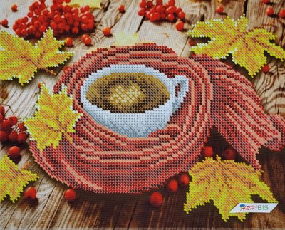 БС 4225 Осенний кофе, набор для вышивки бисером картины БС 4225 фото
