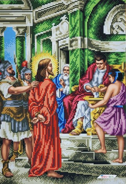 В685 Иисуса приговаривают к смерти (Крестный путь), набор для вышивки бисером В685 фото