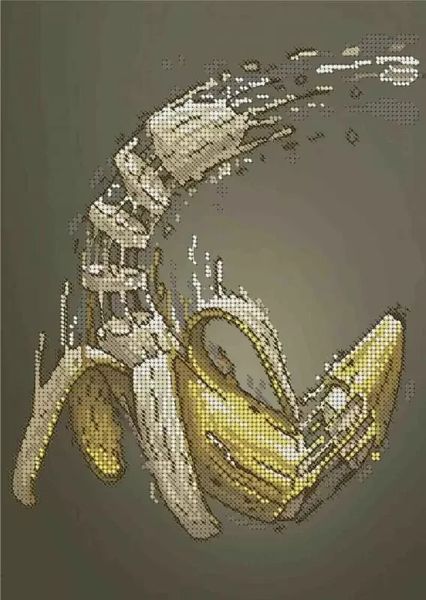 А4-К-1200 Банан, схема для вышивки бисером картины схема-ак-А4-К-1200 фото