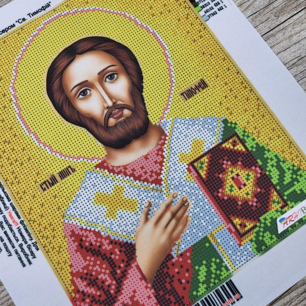 А210 Святой Тимофей, набор для вышивки бисером именной иконы АБВ 00018160 фото