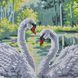 А795 Swans (30*42 cm), bead embroidery kit of the picture