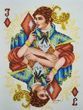 BS-3406 Jack of Diamonds (27*36 cm), bead embroidery kit of the picture