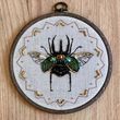 BN-004 Scarab, bead and thread embroidery kit