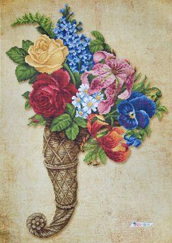 ZPN-027 Horn of Happiness (42*60 cm), bead embroidery pattern of the picture