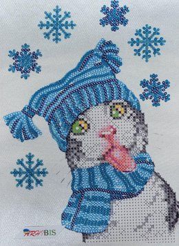 ТД-036 The Chatty Kitty (13*18 cm), bead embroidery kit of the picture