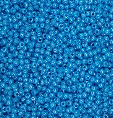 17365 чеський бісер Preciosa 10 грам алебастровий блакитний насичений Б/50/0272 фото