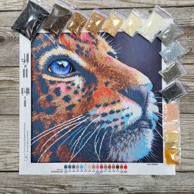 ТА-019 Відданість, набір для вишивання бісером картини з леопардом ТА 00152 фото