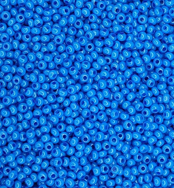 16136 чеський бісер Preciosa 10 грам перлинний синій Б/50/0208 фото