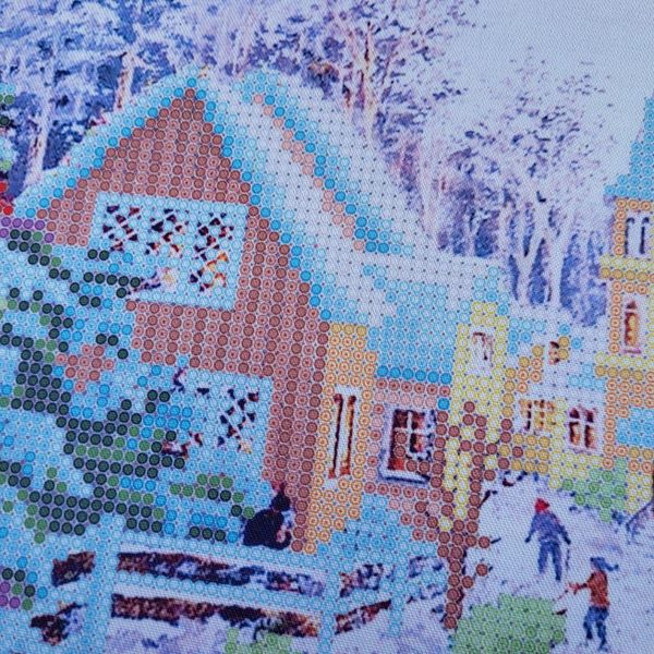 ТА-228 Рождественская деревня, набор для вышивки бисером картины ТА-228 фото