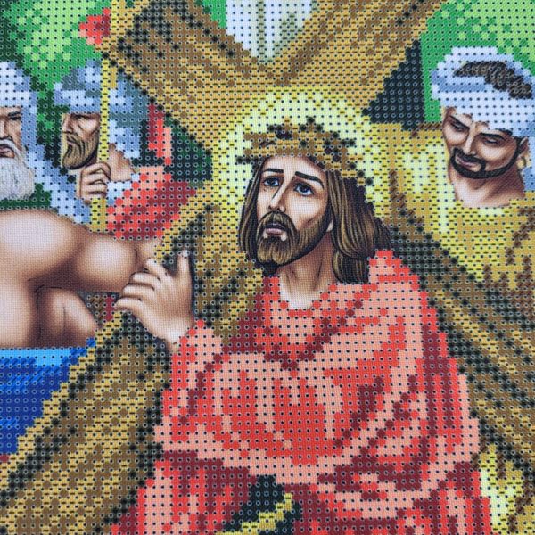 В686 Иисус берет на себя крест (Крестный путь), набор для вышивки бисером В686 фото