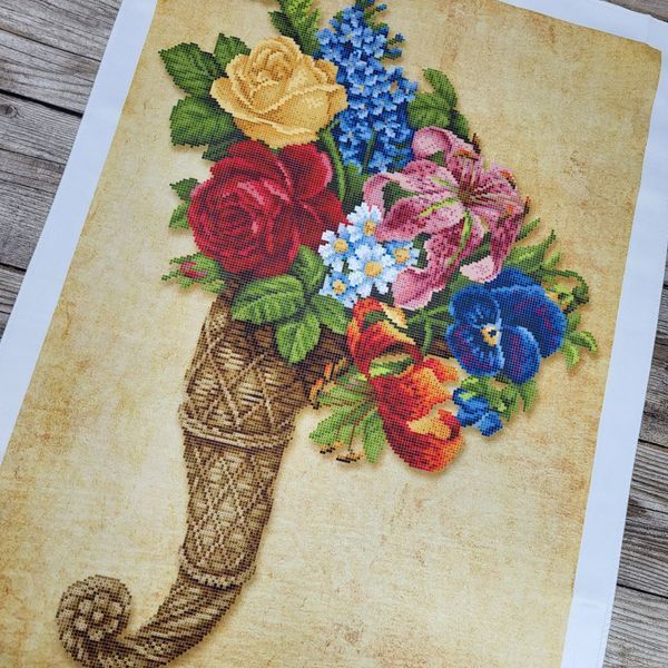 ZPN-027 Horn of Happiness (42*60 cm), bead embroidery pattern of the picture