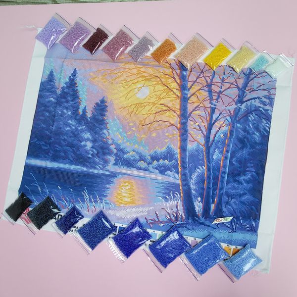 ММДП-020 Сказочный рассвет, набор для вышивки бисером картины ММДП-020 фото