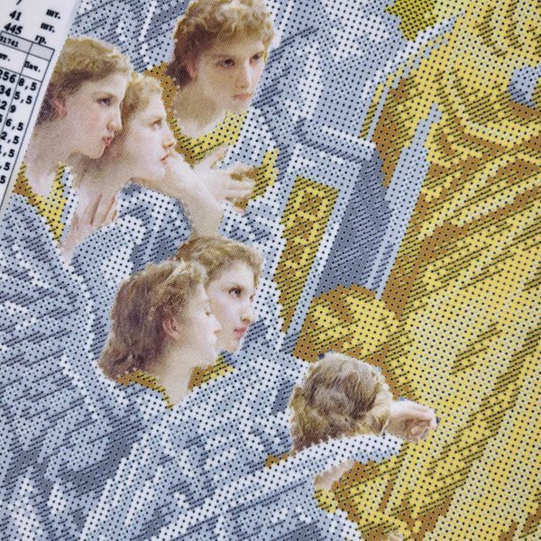 А3036 Mother of God with Angels in Gold (40*60 cm), bead embroidery kit of the icon