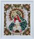 ЖК-4015 Богородица Остробрамская в жемчуге и кристаллах, схема для вышивки бисером иконы схема-бл-ЖК-4015 фото 2