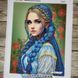 БС-3427 Girl with Blue Braids (27*36 cm), bead embroidery kit of the picture
