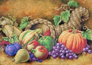 ZPN-028 Horn of Plenty (40*55 cm), bead embroidery pattern of the picture