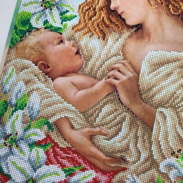 Т-1355 Madonna and Child (25*33 cm), bead embroidery pattern of the picture