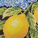 Shopper_651 Lemons with Pale Blue Flowers (38&times;42 cm), bead embroidery kit for a tote bag