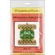 FLK-521 Threads, bead embroidery kit of a Christmas tree toy on wood