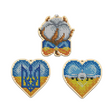 КНІ_206 Сердце Украины набор для вышивки бисером по дереву новогодних игрушек
