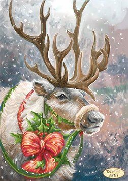 ТА-475 Reindeer (24*34 cm), bead embroidery kit of the picture