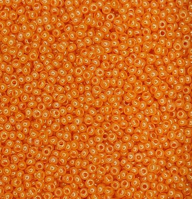 17389 чеський бісер Preciosa 10 грам алебастровий помаранчевый Б/50/0275 фото