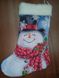 D-3526пч Веселый снеговик набор для вышивки новогоднего сапожка АБВ 00003880 фото 10