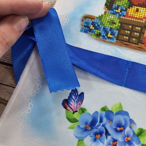 KhSB_001 Kerchief for a Feast of the Transfiguration Bouquet (19*26 cm), bead embroidery blank