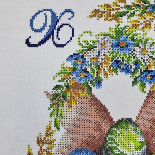 165 Пасхальный рушник (53*37 см), заготовка для вышивки бисером схема-ба-165 фото