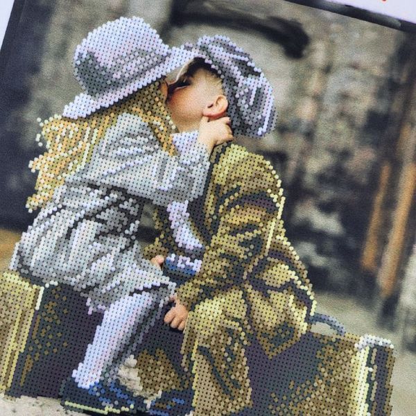 Т-1338 Little Travellers (25*27 cm), bead embroidery pattern of the picture