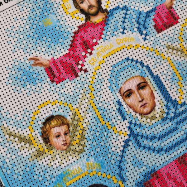 226 Святі Віра Надія Любов та матір Софія, набір для вишивки бісером ікони 226 фото
