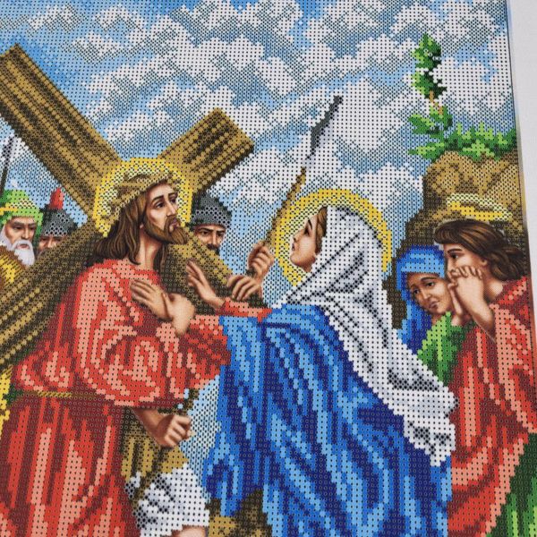 В688 Ісус зустрічає свою Матір (Хресна дорога), набір для вишивки бісером В688 фото