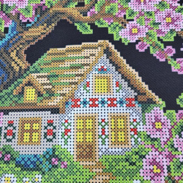 Шоппер_650 Spring - a Book and a House (38*42 cm), bead embroidery kit for a tote bag