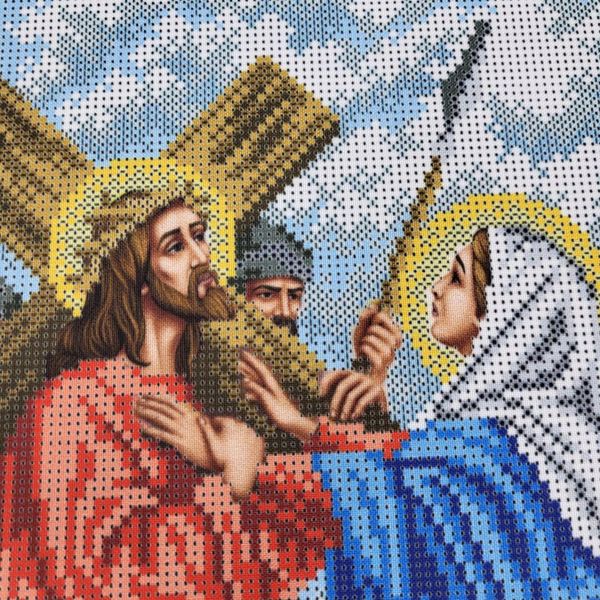 В688 Иисус встречает свою Матерь (Крестный путь), набор для вышивки бисером В688 фото
