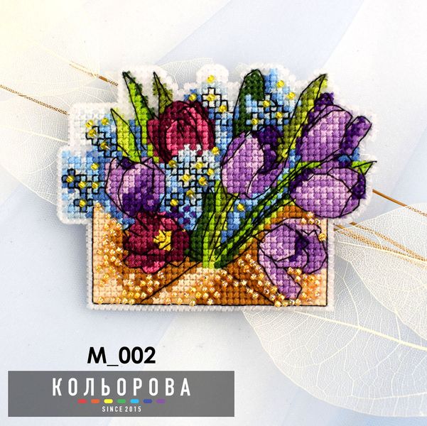 М_002 Весняний привіт набір для вишивки магніту М_002 фото
