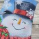 D-3526пч Веселый снеговик набор для вышивки новогоднего сапожка АБВ 00003880 фото 5
