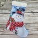 D-3526пч Веселий сніговик набір для вишивання бісером новорічного чобітка АБВ 00003880 фото 1