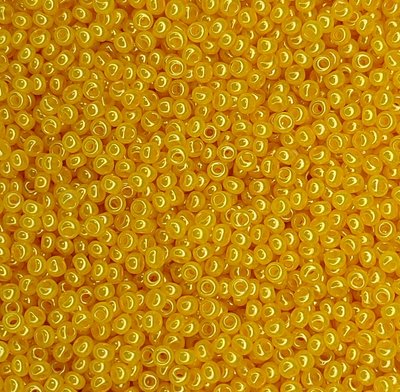 17183 чеський бісер Preciosa 10 грам алебастровий жовто-помаранчевий Б/50/0258 фото