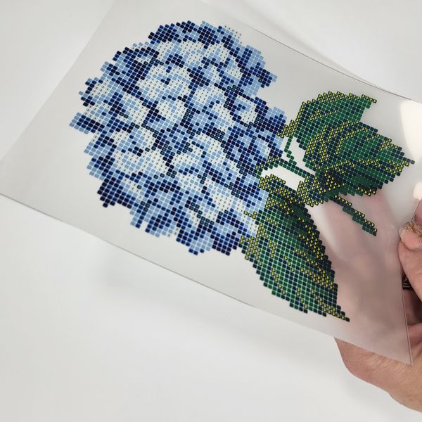A5 Т-011 Hydrangea (14*18 cm), bead embroidery kit on an iron-on transfer